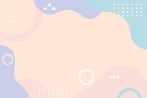 Hand drawn abstract background with flat design vector