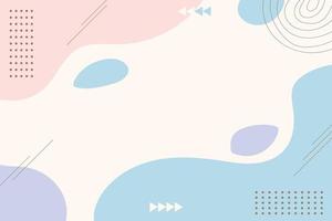 Hand drawn abstract background with flat design vector