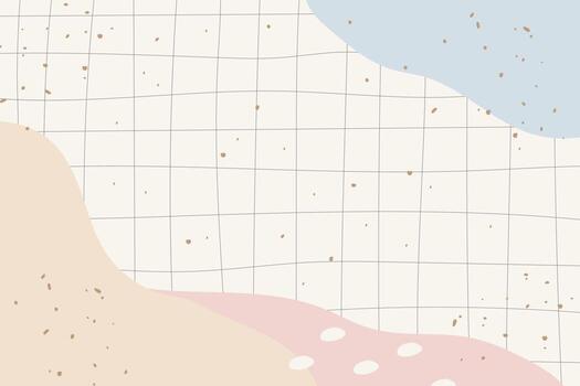 Hand drawn abstract background with flat design vector