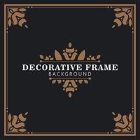 Elegant decorative frame design background vector