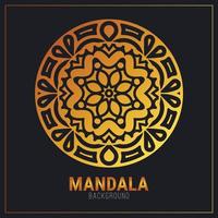 plantilla de diseño de fondo de mandala de lujo vector