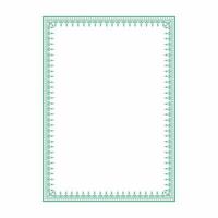 Islamic Art Border and Frame for Inside Cover Prayer Book, Ready add text. Greeting, useful isolated on white background vector