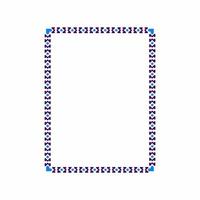 Islamic Art Border and Frame for Inside Cover Prayer Book, Ready add text. Greeting, useful isolated on white background vector
