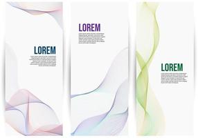 Modern vertical banners collection vector