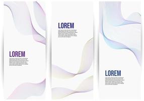 Modern vertical banners collection vector