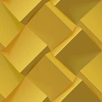 Abstract golden 3d geometric background. Seamless pattern for cover design, book design, poster, flyer, website backgrounds or advertising. Vector realistic illustration.