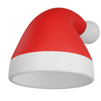 3d Natale cappello con alto qualità rendere png