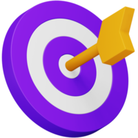 Target 3d rendering isometric icon. png