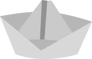 Paper boat, illustration, vector on white background.