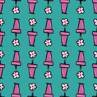 Flowers pattern , illustration, vector on white background