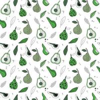 abstract pattern with pears vector