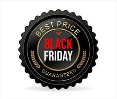 Black Friday super sale and best price badge isolated on white background vector