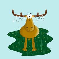 reindeer and the light vector