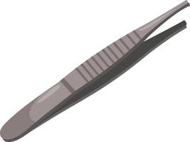 Small tweezers, illustration, vector on white background