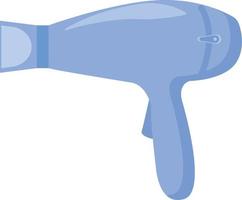 Hair dryer, illustration, vector on white background.