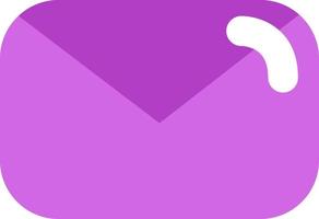 Purple notification, illustration, vector, on a white background. vector