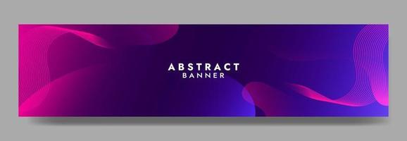 Abstract Blue Fluid Wave Banner Template vector