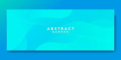 Abstract Blue Fluid Wave Banner Template vector