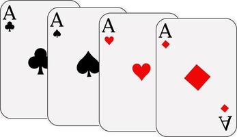 Four cards ,illustration, vector on white background.