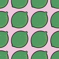 Lime pattern , illustration, vector on white background