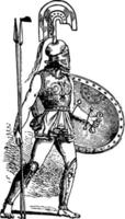 Grecian Armor, vintage illustration. vector