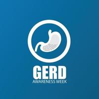 Vector Illustration of GERD Awareness Week. Simple and Elegant Design