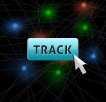 Tracking button illustration vector