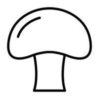 Mushroom icon vector for graphic design, logo, website, social media, mobile app, UI illustration