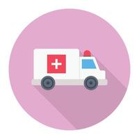 ambulance vector illustration on a background.Premium quality symbols.vector icons for concept and graphic design.