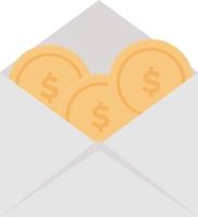dollar envelope vector illustration on a background.Premium quality symbols.vector icons for concept and graphic design.