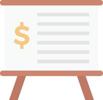 ilustración de vector de tablero de finanzas en un fondo. símbolos de calidad premium. iconos vectoriales para concepto y diseño gráfico.