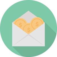 dollar envelope vector illustration on a background.Premium quality symbols.vector icons for concept and graphic design.