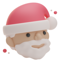 rendu 3d illustration du père noël noël png