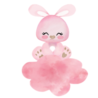 carino rosa coniglietto ragazza fabbricazione carino gesto png