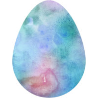 Watercolor Easter egg. Oval shape, background, texture. Transparent PNG Clipart