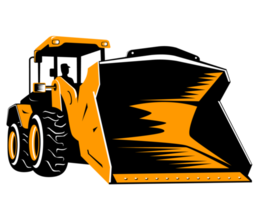 construction bulldozer digger mechanical excavator png