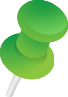 groen Duwen pin png