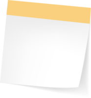 Blank Sticky Note Reminder Paper png