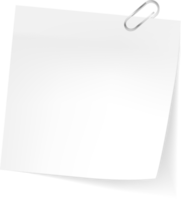 papel de lembrete de nota em branco png