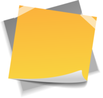 Blank Sticky Note Reminder Paper png