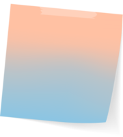 Blank Sticky Note Reminder Paper png