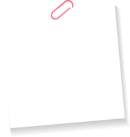 papel de lembrete de nota em branco png