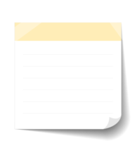 Blank Sticky Note Reminder Paper png