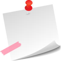 Blank Sticky Note Reminder Paper png