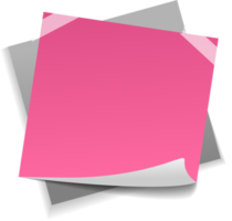 Blank Sticky Note Reminder Paper png