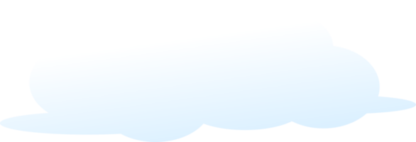 ilustración de nube simple png