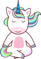 simpatico cartone animato unicorno png