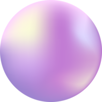 Ilustración de círculo púrpura rosa 3d png