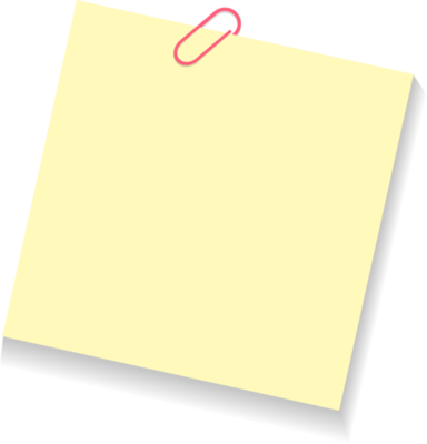 Blank Post It Note (PNG Transparent)