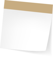 Blank Sticky Note Reminder Paper png